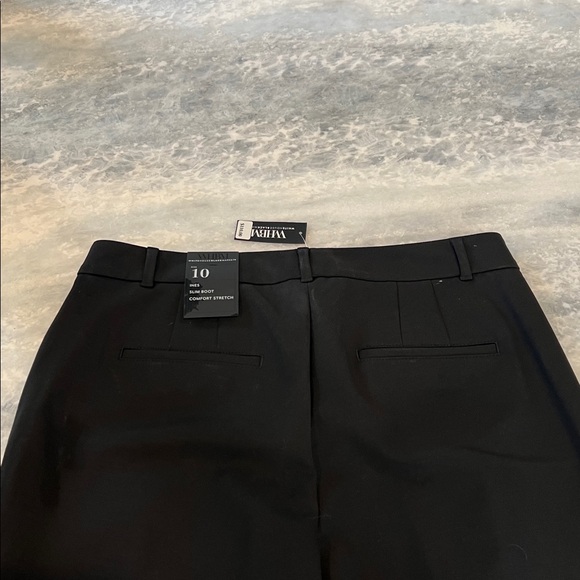 WHBM Size 10 NWT Black Ines Slim Boot Comfort Stretch Pants Back/Front pockets - Picture 6 of 7